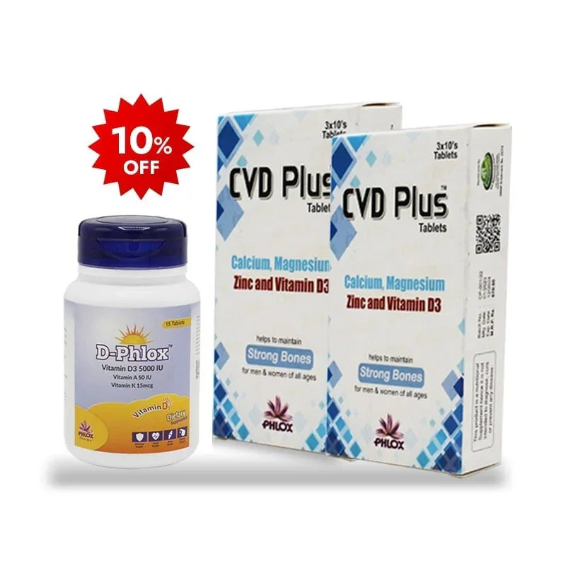 2 CVD Plus Tab + D Phlox - Phlox Pharma