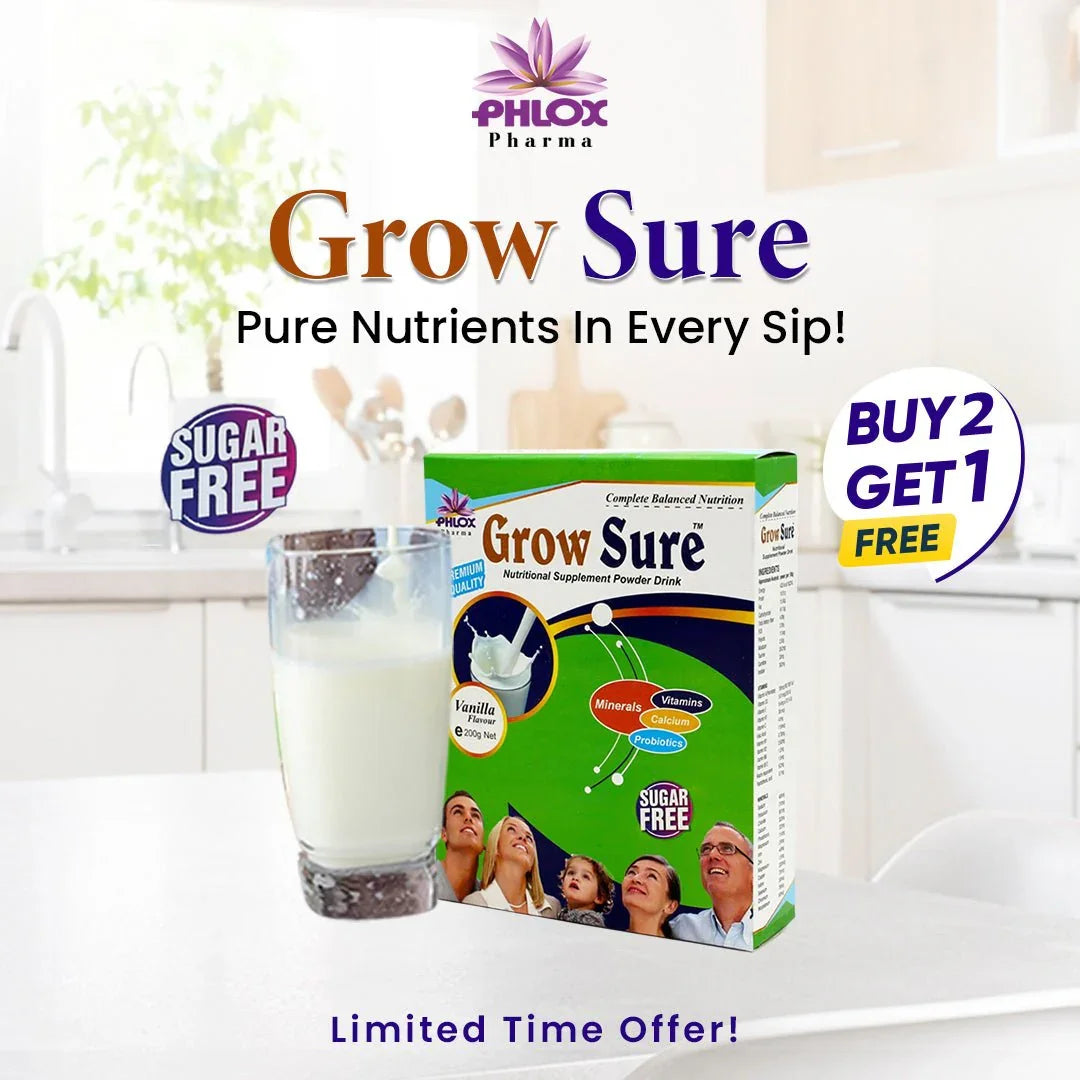 Grow Sure Sugar - Free (Buy 2 & Get 1 Free) - Phlox Pharma