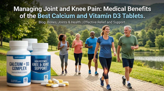 Managing Joint and Knee Pain: Medical Benefits of the Best Calcium and Vitamin D3 Tablets - Phlox