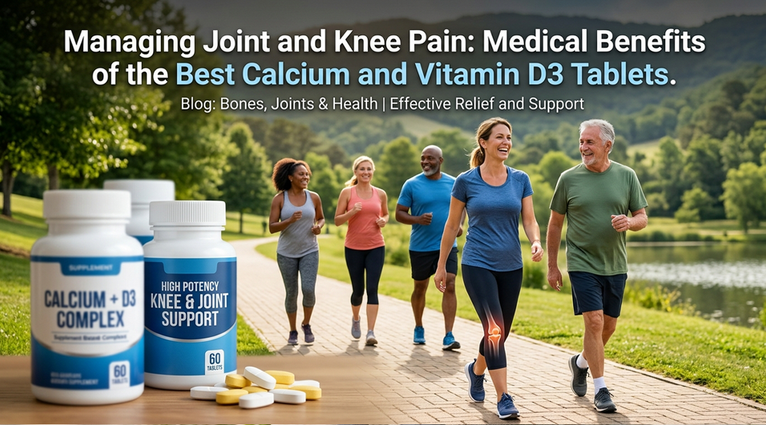 Managing Joint and Knee Pain: Medical Benefits of the Best Calcium and Vitamin D3 Tablets
