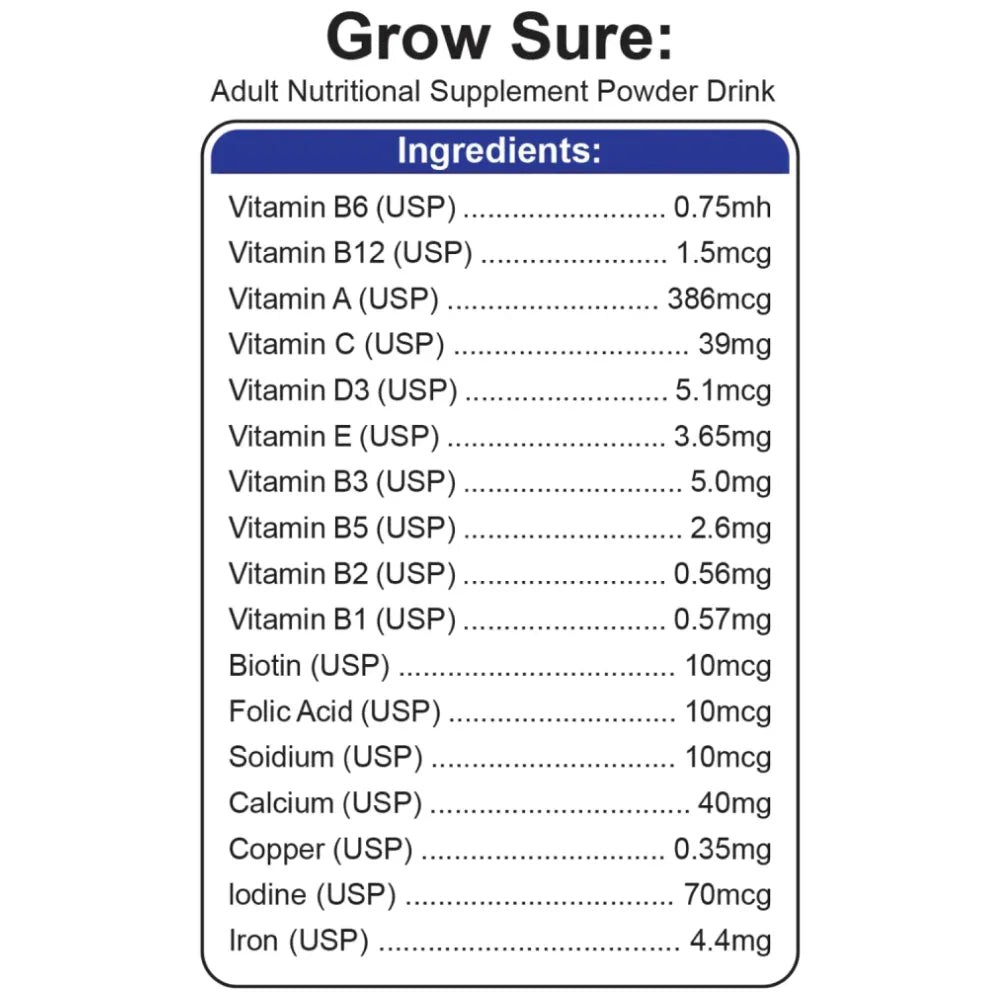 Grow Sure Milk - Phlox Pharma