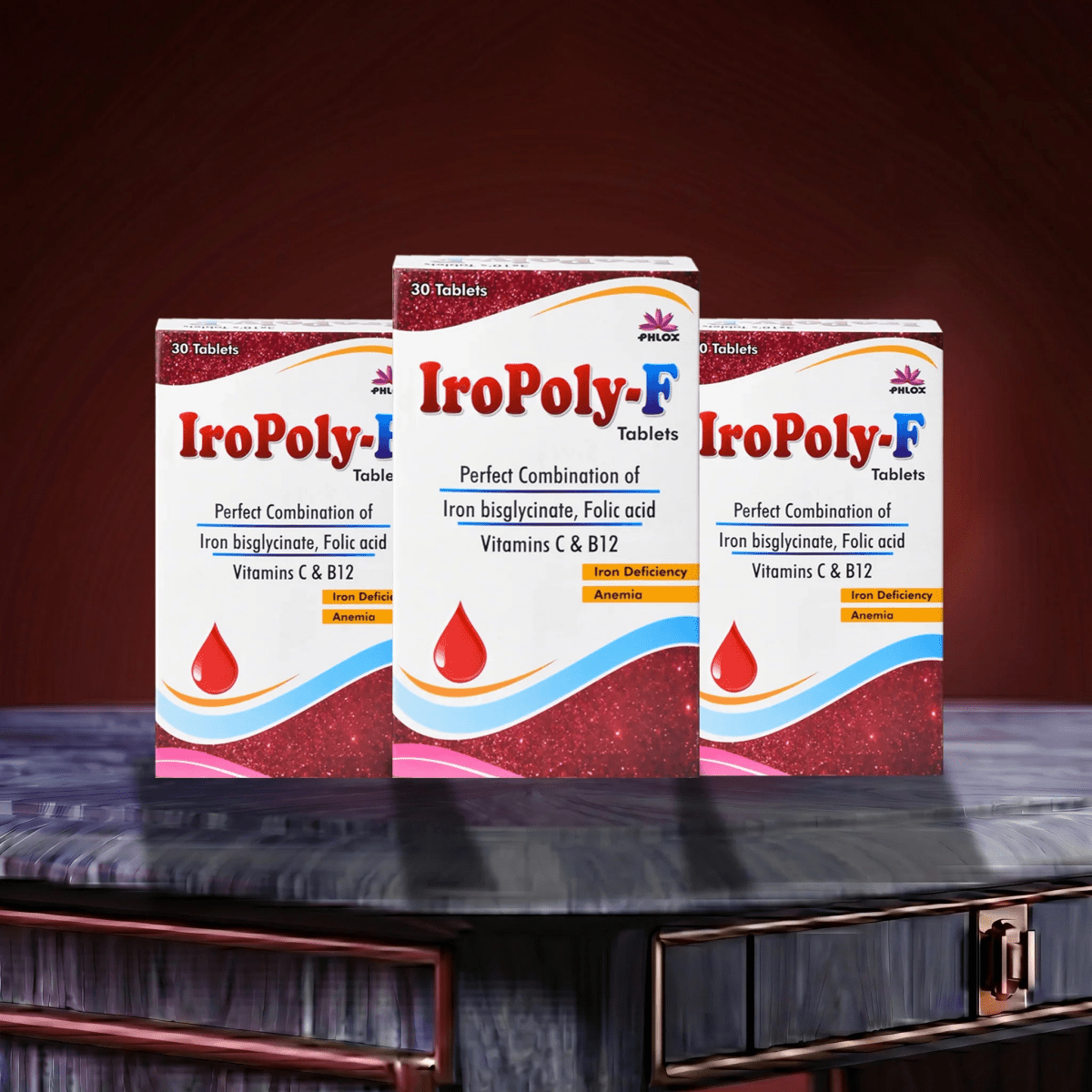 IroPoly-F Tablets - Phlox