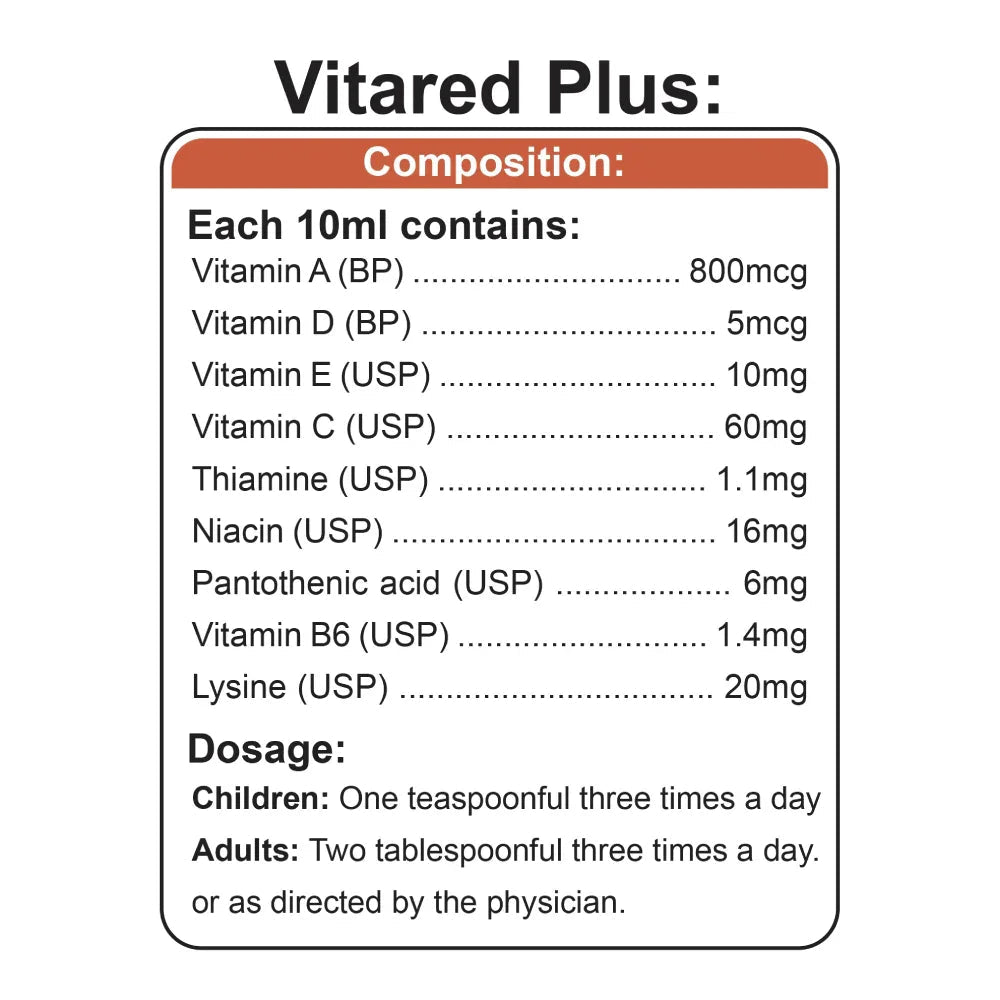 Vitared Plus Syrup - Phlox