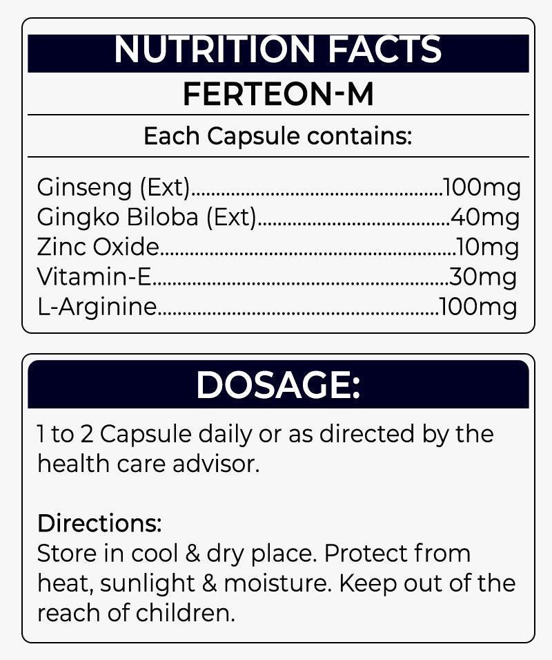 Ferteon-M Best male vitality tablets in Pakistan - Phlox