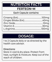 Ferteon-M Best male vitality tablets in Pakistan - Phlox