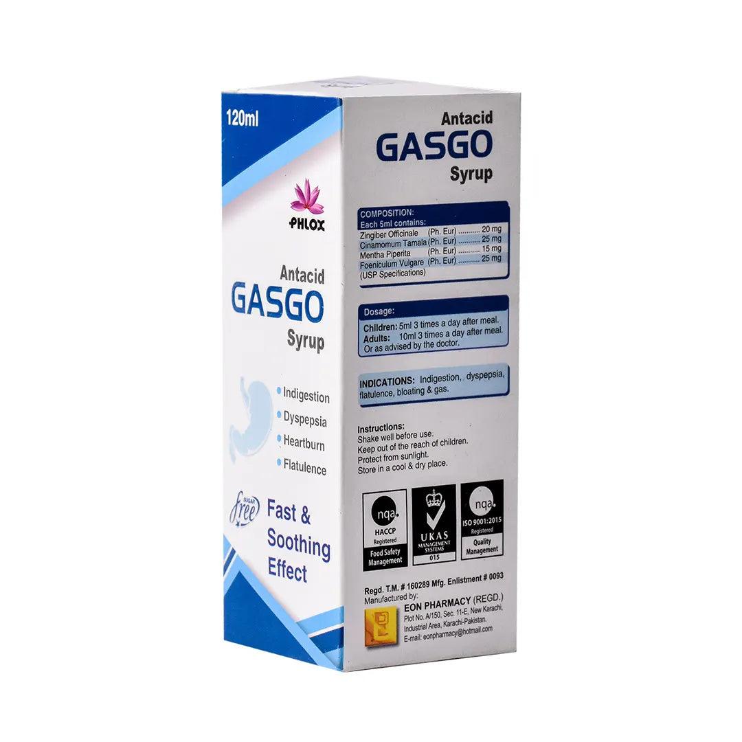Gasgo Syrup - Phlox Pharma